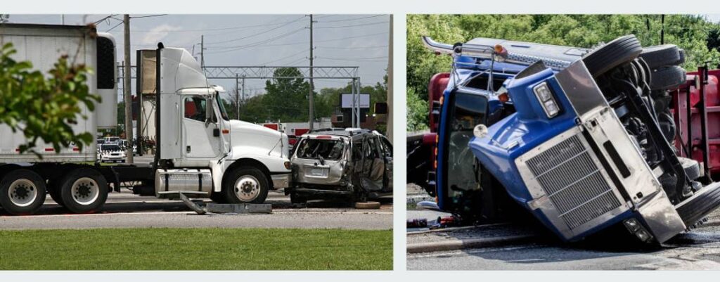 What are the five factors that contribute to truck accidents?